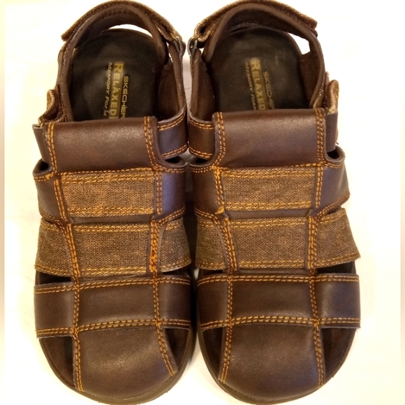 Skechers USA Olvero Fisherman Sandals 64489 Memory Foam Mens size 9 - Picture 2 of 10